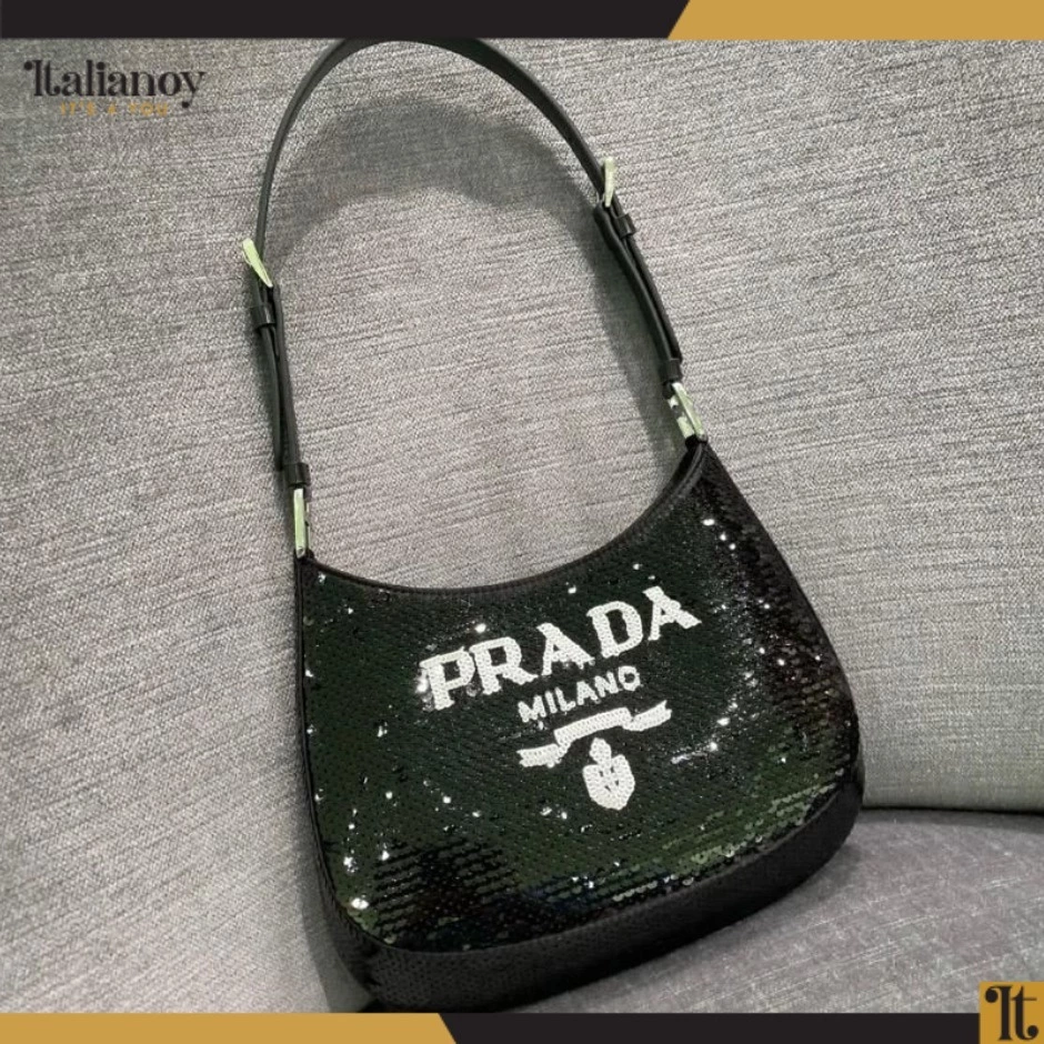 Prada Cleo shoulder bag embellished with sequins