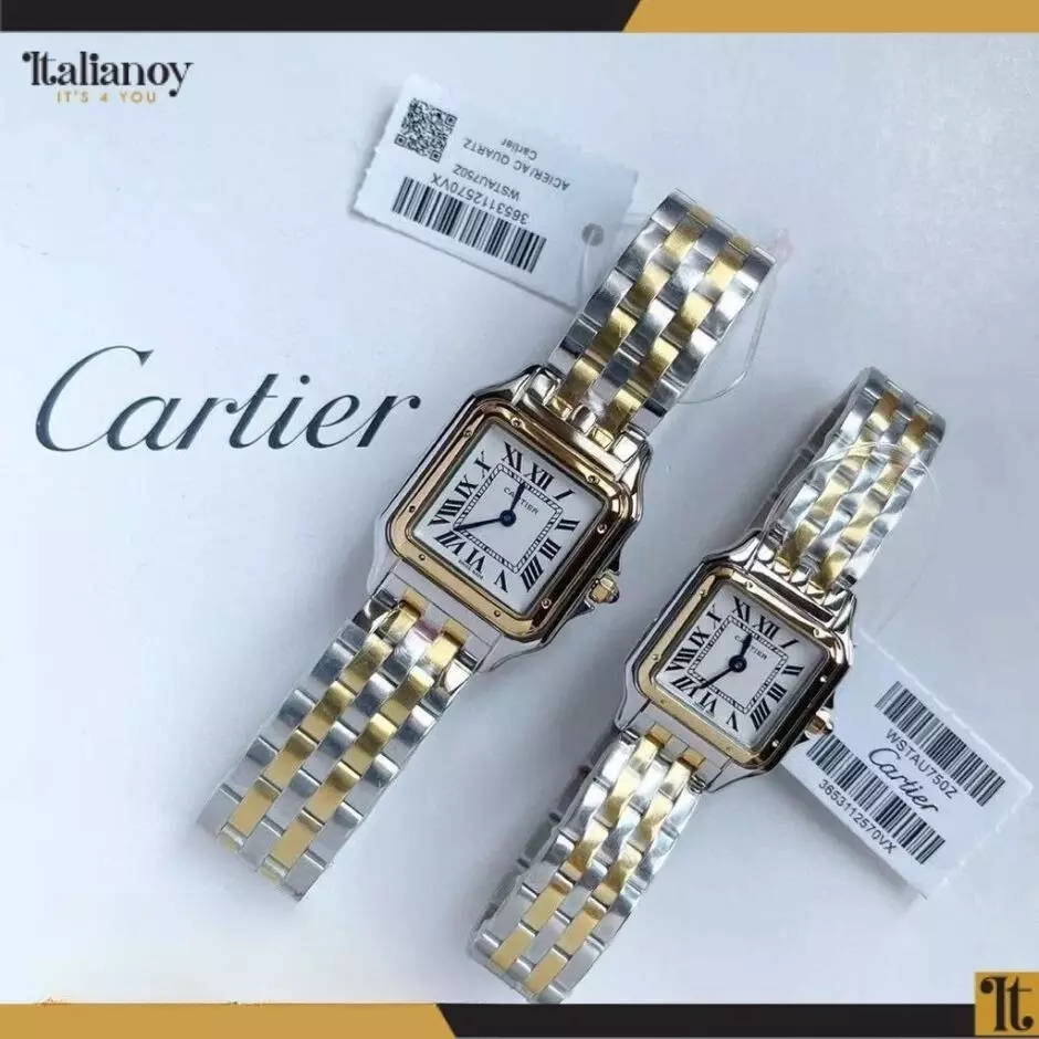 Panthère De Cartier Watch Silver-Gold