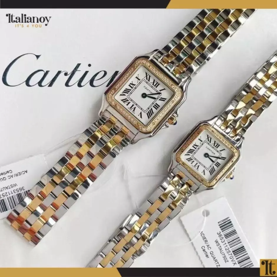 Panthère De Cartier Watch Stone Silver-Gold