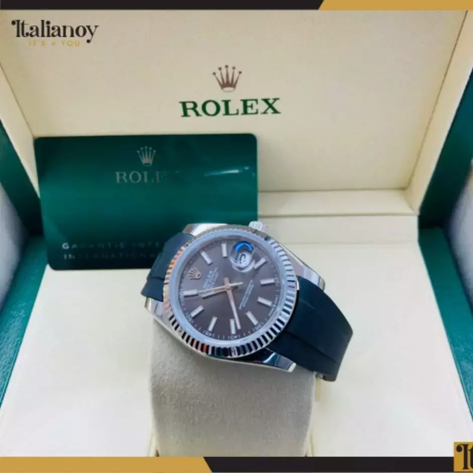 Rolex-Rubber B strap for Datejust-blue Tang buckle series