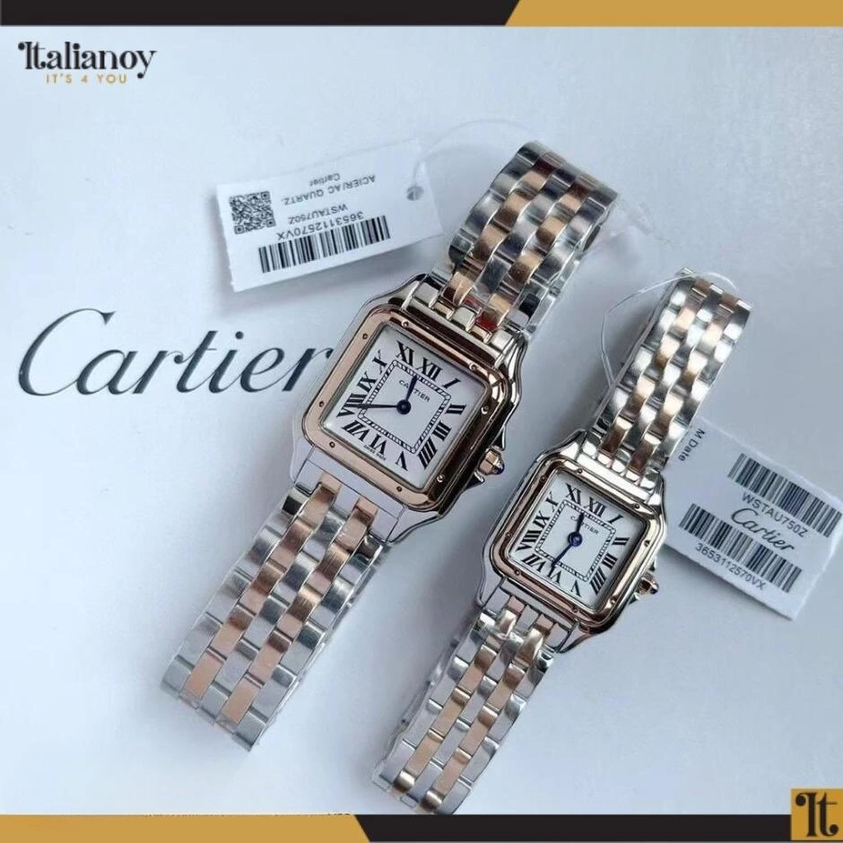Panthère De Cartier Watch Rose Gold & Silver