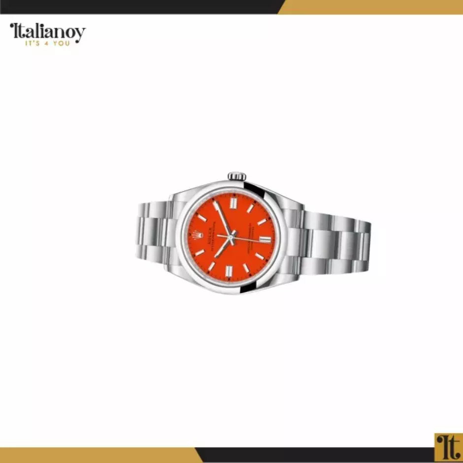 Rolex Oyster Perpetual Silver RED