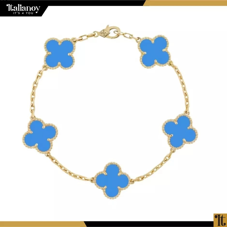 Van Cleef Vintage Alhambra bracelet Blue