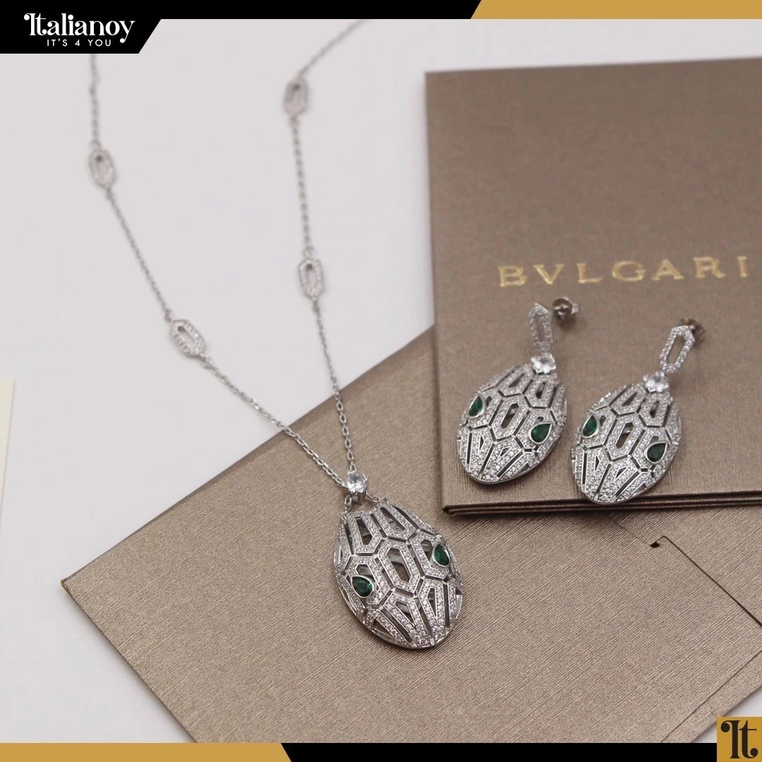 Bvlgari Serpenti Necklace + earrings