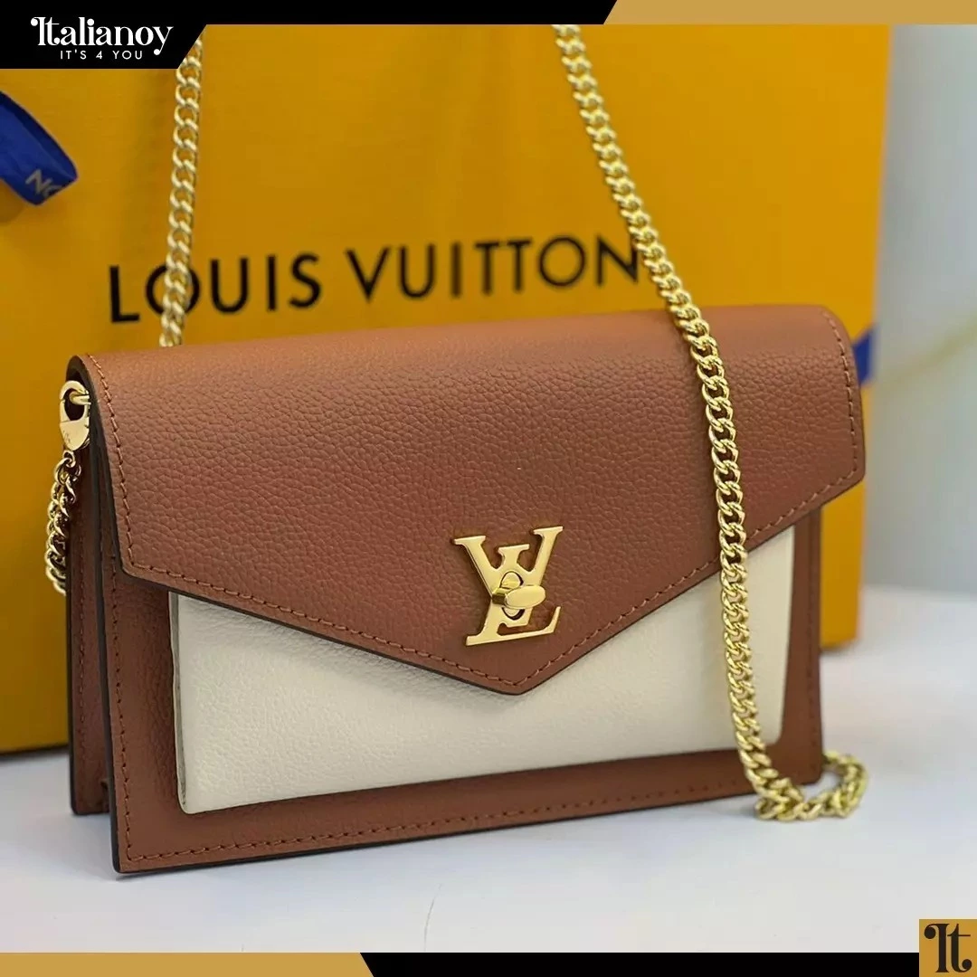 Louis Vuitton Mylockme Handbag Flower Embellished Leather BB