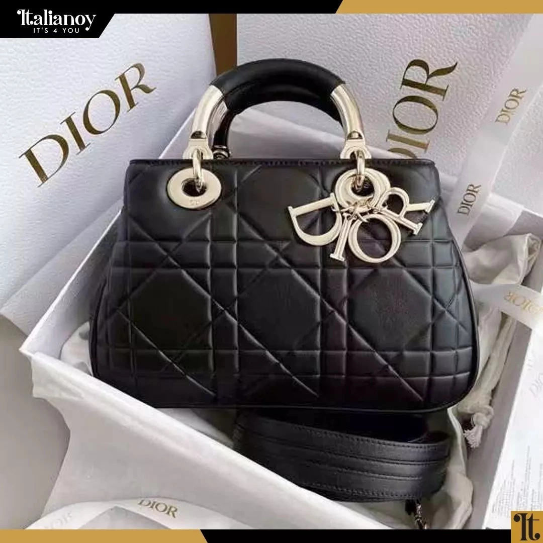 Medium Lady Dior Bag Shiny
