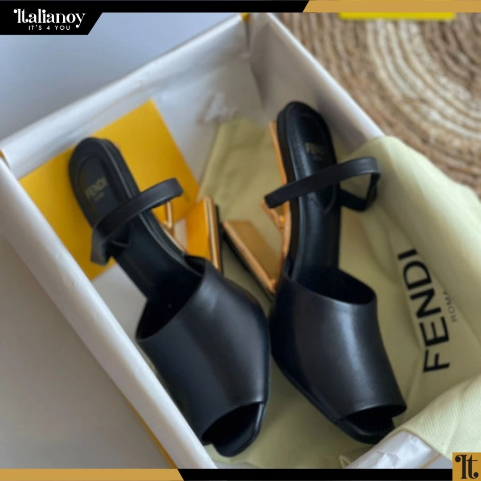 Fendi First leather high-heeled sandals