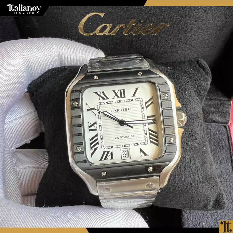 Santos De Cartier Watch silver-gray
