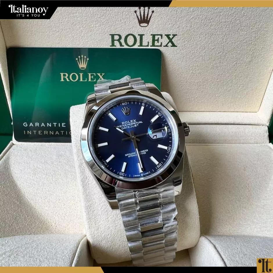 Rolex Datejust Oyster Steel blue Watch