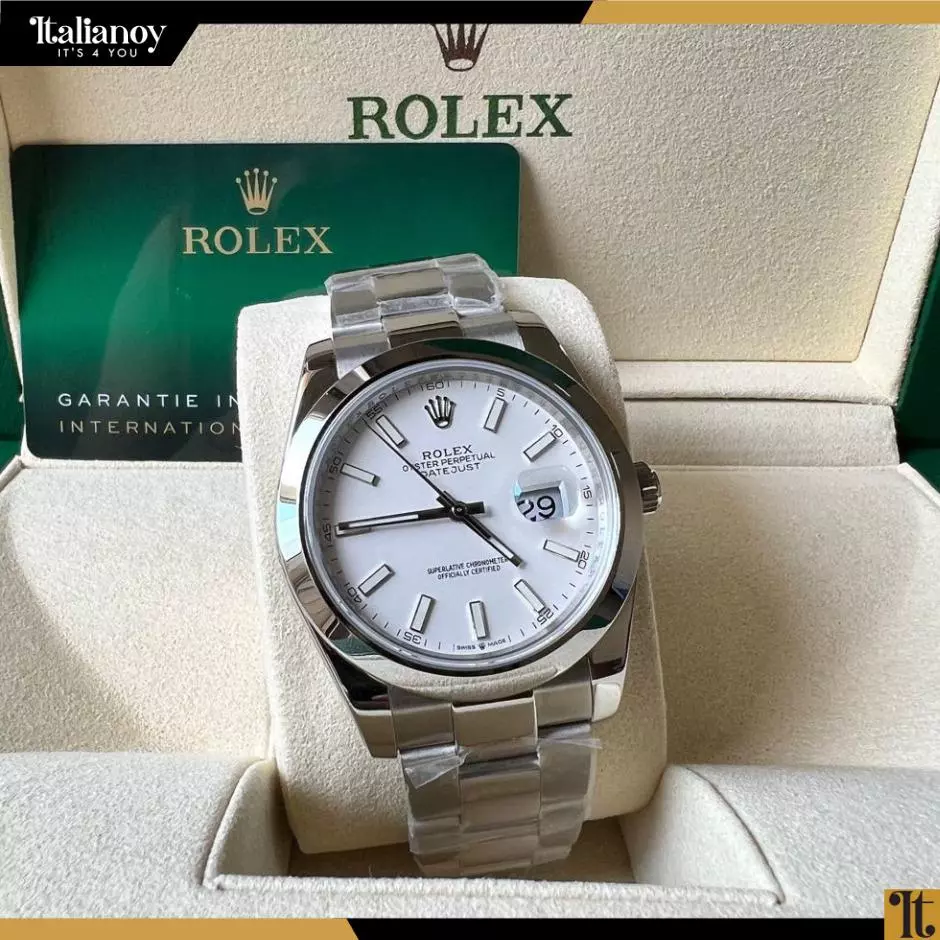 ROLEX Datejust Oyster Steel watch silver