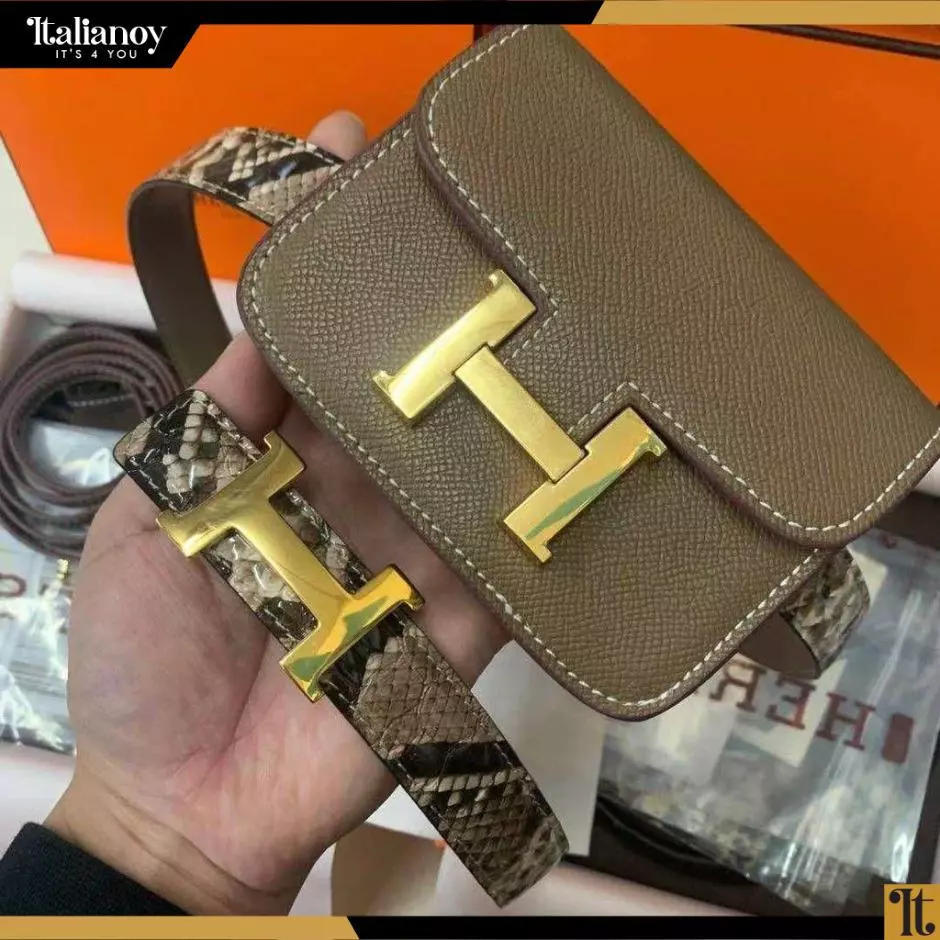HERMES  BELT WITH SMALL PURSE