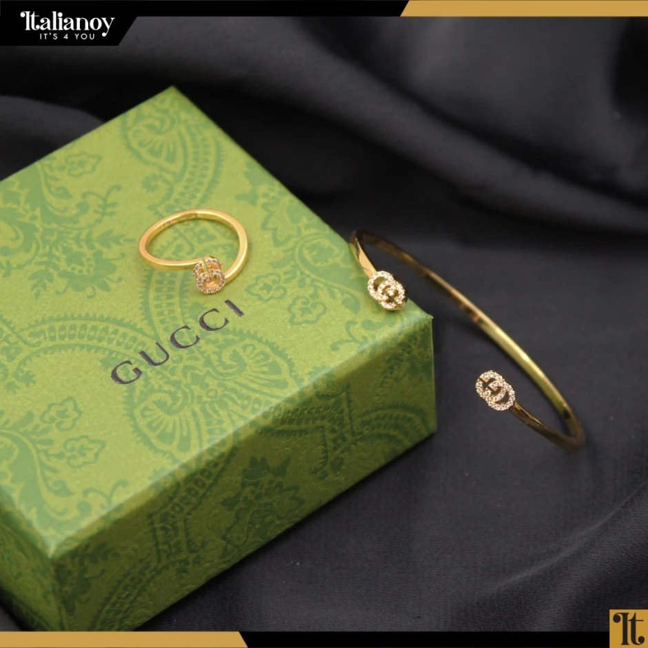 Gucci  Gold  Bracelet +Ring