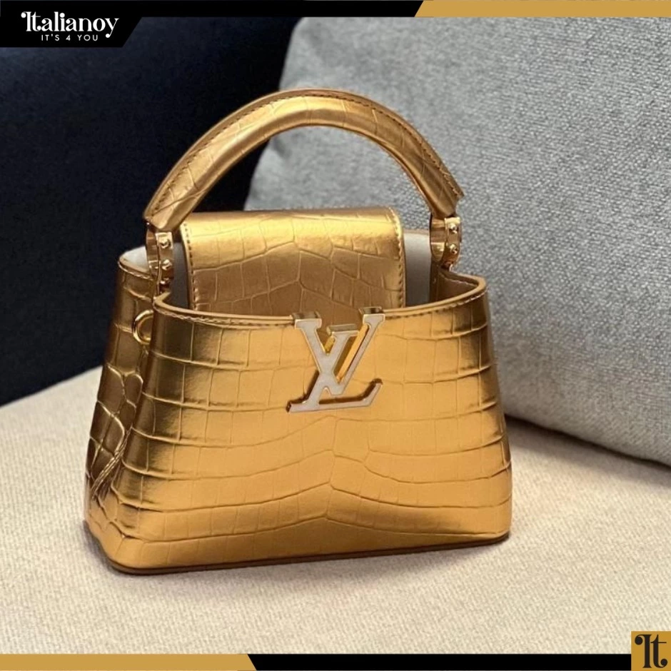 Louis Vuitton Capucines Bag Gold