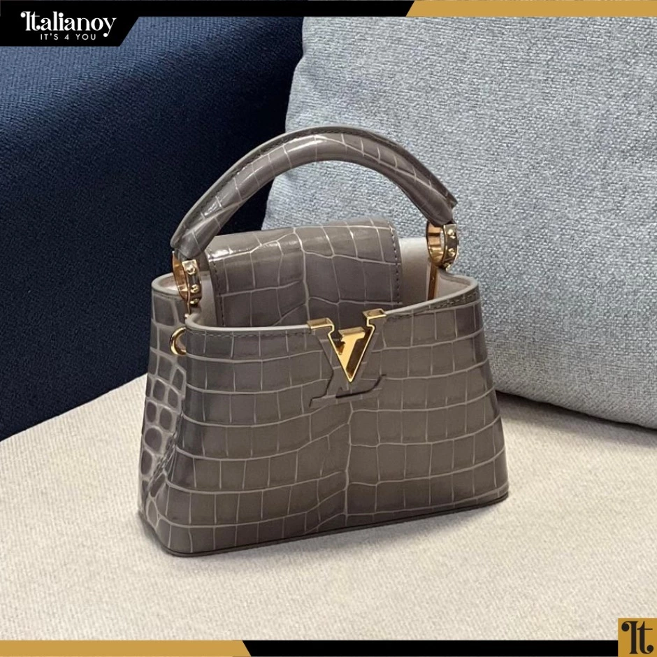 Louis Vuitton Capucines Bag Gray