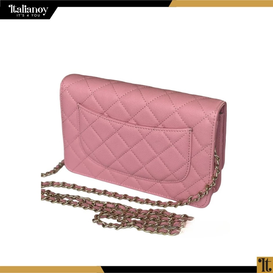 Chanel Continental Bag in Pink Quilted Lambskin Leather