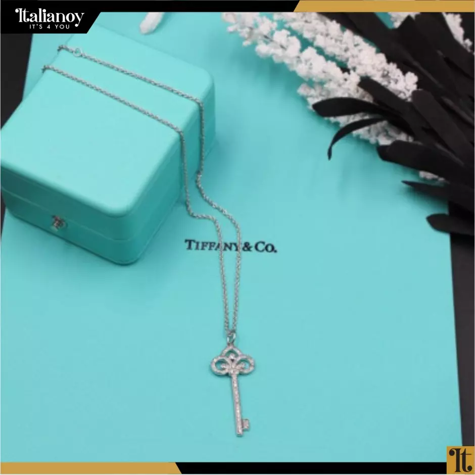 Tiffany & Co Key Necklace Silver