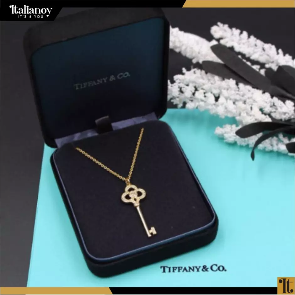 Tiffany & Co Key Necklace Gold