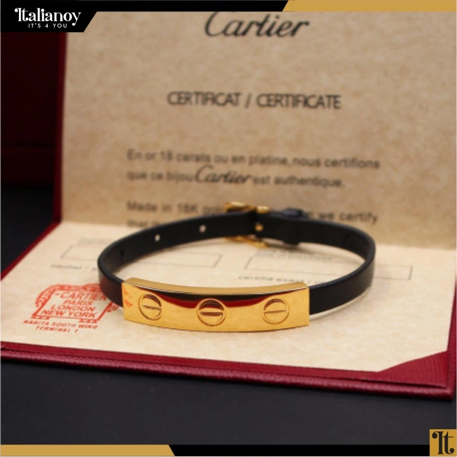 Cartier Love Gold-Black Men's Bracelet