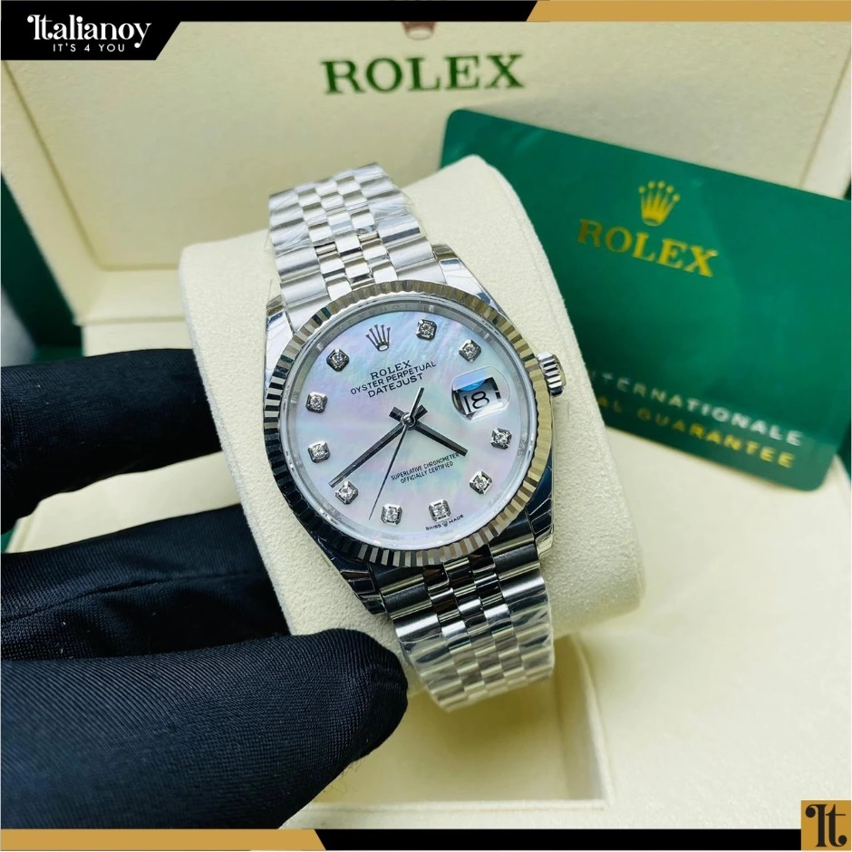 ROLEX DATEJUST 41 MOTHER OF PEARL DIAL ON OYSTER