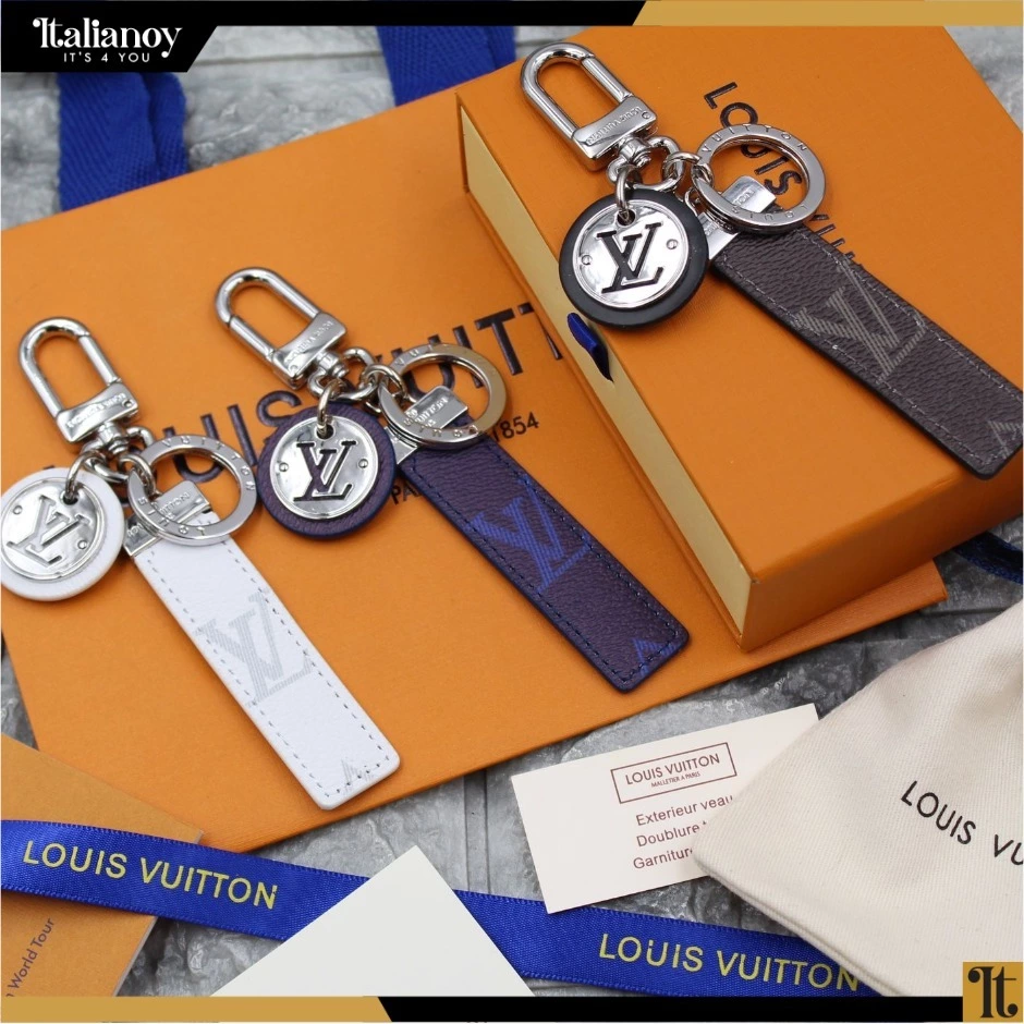 Neo LV Club Bag Charm and Key Holder cobalt