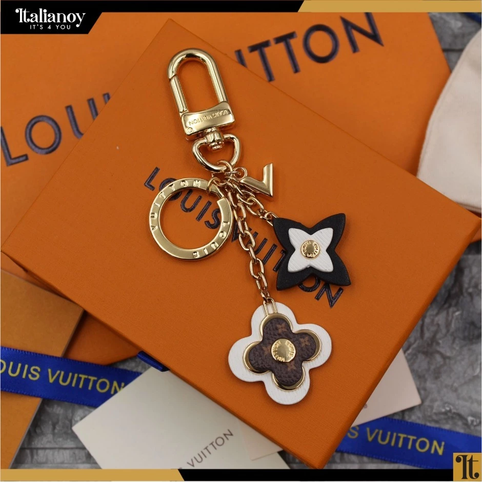 Louis Vuitton Bag Charm and Key Holder Vivienne Winter Strass White