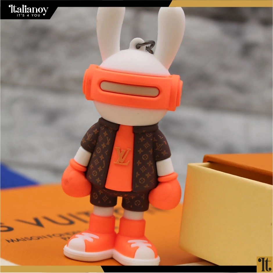LV Louis Vuitton rabbit doll keychain Orange
