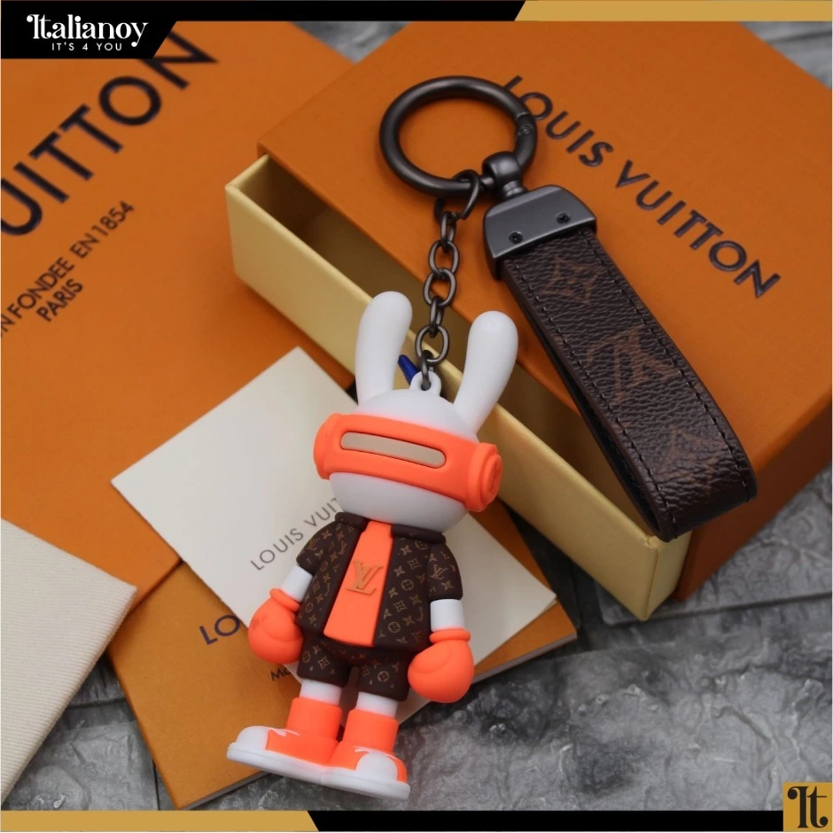 LV Louis Vuitton rabbit doll keychain Orange