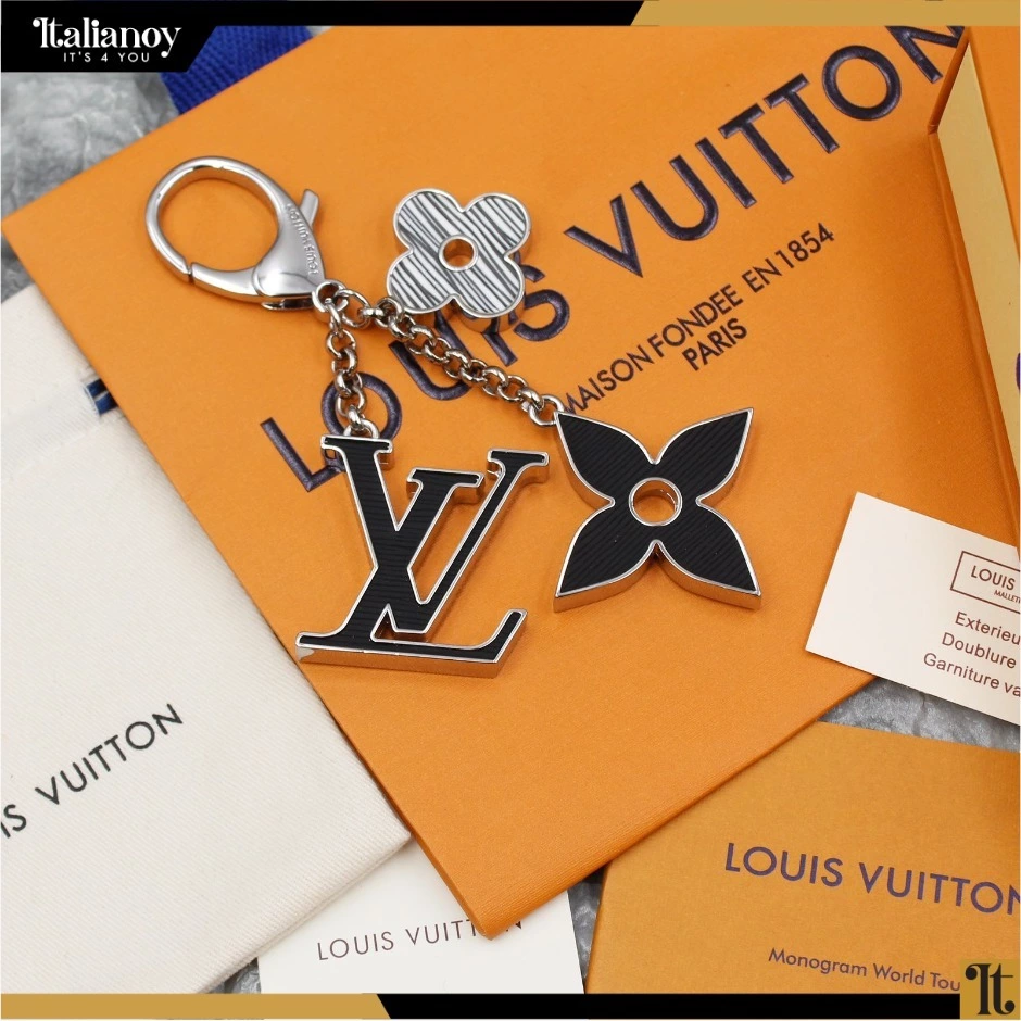 Louis Vuitton Noir Fleur Dip Bag Charm