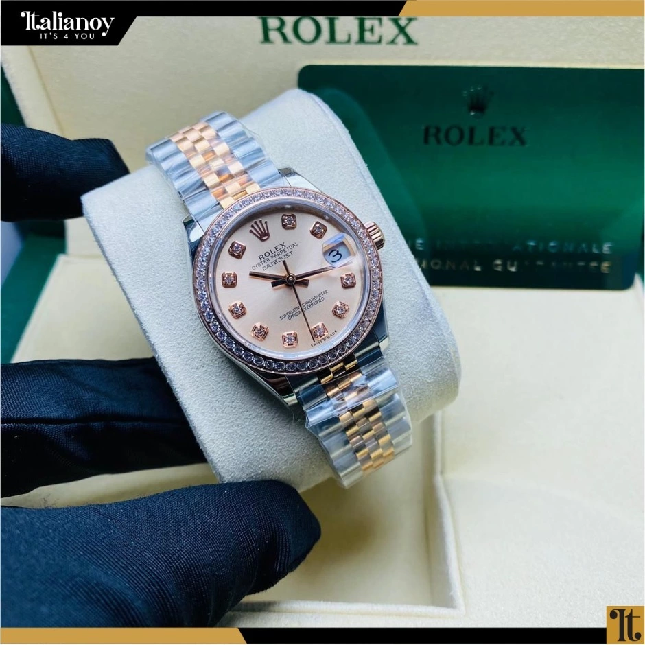 Rolex Steel And Everose Gold Rolesor Lady-Datejust 28 Watch