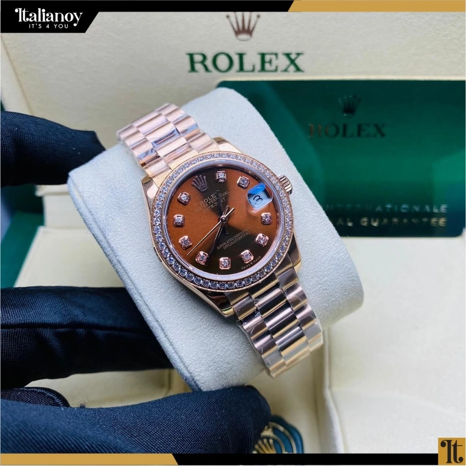 Rolex Everose Gold Datejust 31 Watch