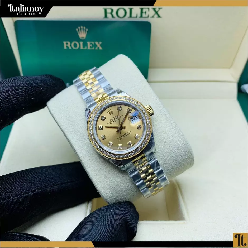 Rolex Lady-Datejust Gold-Silver Diamond,Gold