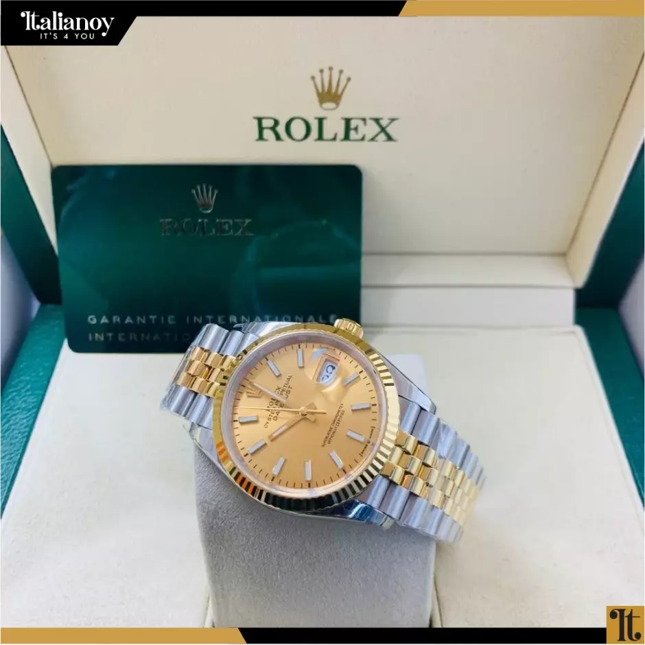 ROLEX DATEJUST yellow Dial silver-gold