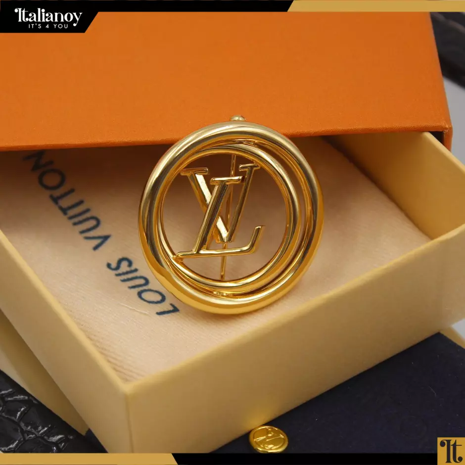 Louis Vuitton brooch Golden